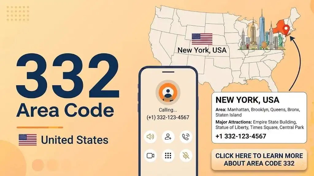 332 Area Code Banner