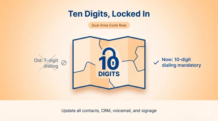 Ten-digit dialing requirement for 662 area code in Mississippi